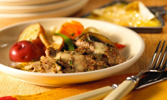 Raclette-Style Beef in Herbed Butter